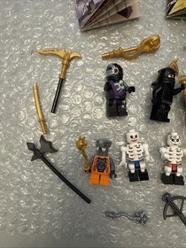 7 Authentic Ninjago Minifigure Lot 2170 Cole, Whiplash 2506 Chokun + W/ Weapons!