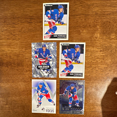 Upper Deck Gabe Perreault 5-Card Lot 2025-26 Rookie RR-4 FF-10 #232 #127