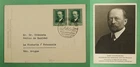 DR WHO 1940 GERMANY FDC? EMIL VON BEHRING PAIR P OSTCARD TO VENEZUELA R26796