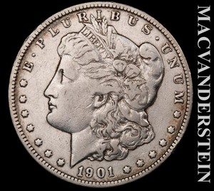 1901-O Silver Morgan Dollar - Scarce  Better Date  No Reserve  #L7545