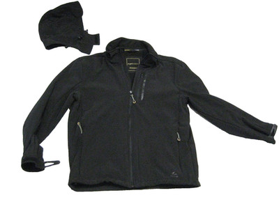 Softshell Jacke -----Herren schwarz----Angelo Litrico- Kaputze-52