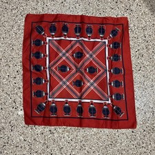 Scarf Railroad Lantern Design Made in Italy 20" Square Red