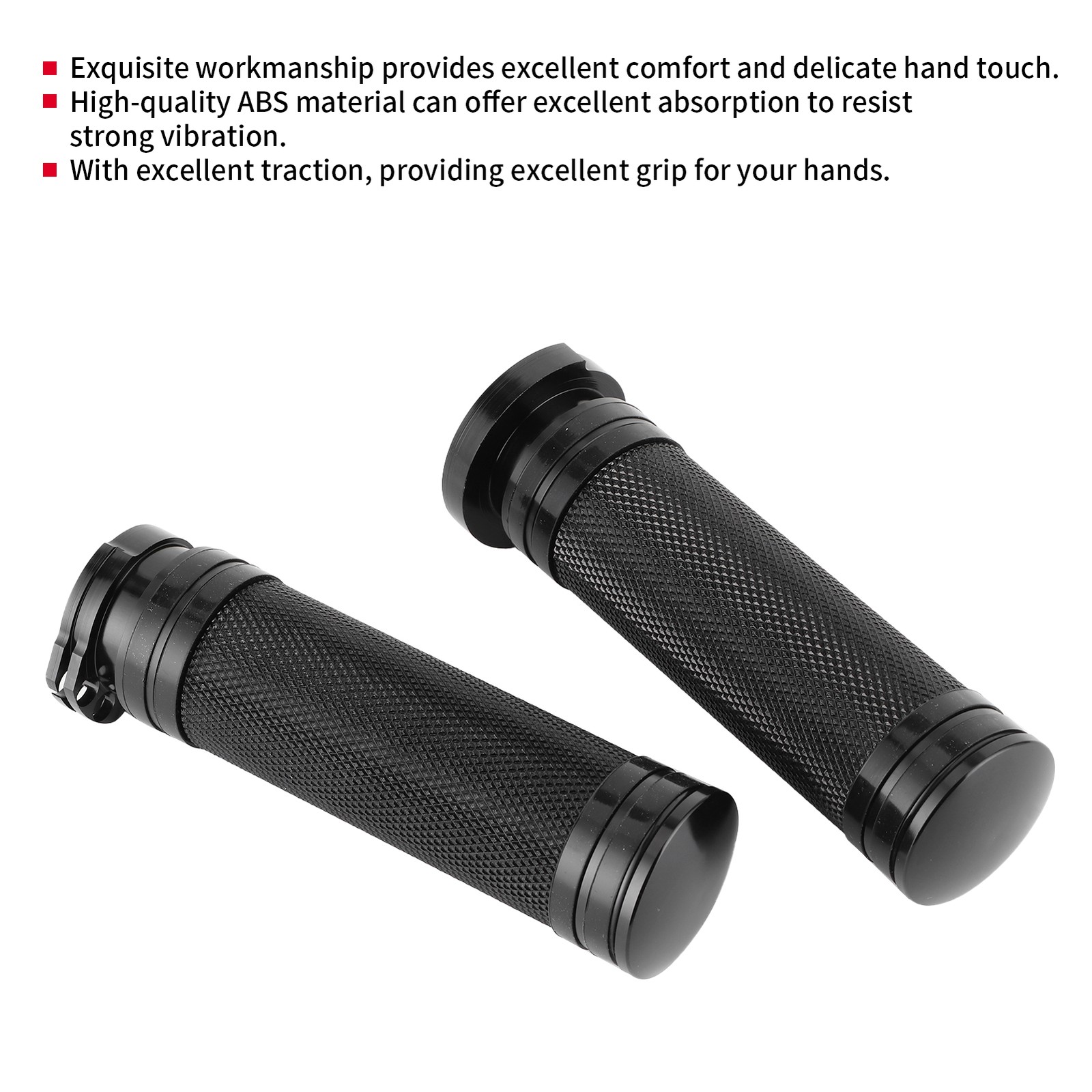 ⁺Ergonomic Hand Grips Handlebar Accessory Fit For XL883 1200 X48 72Black.