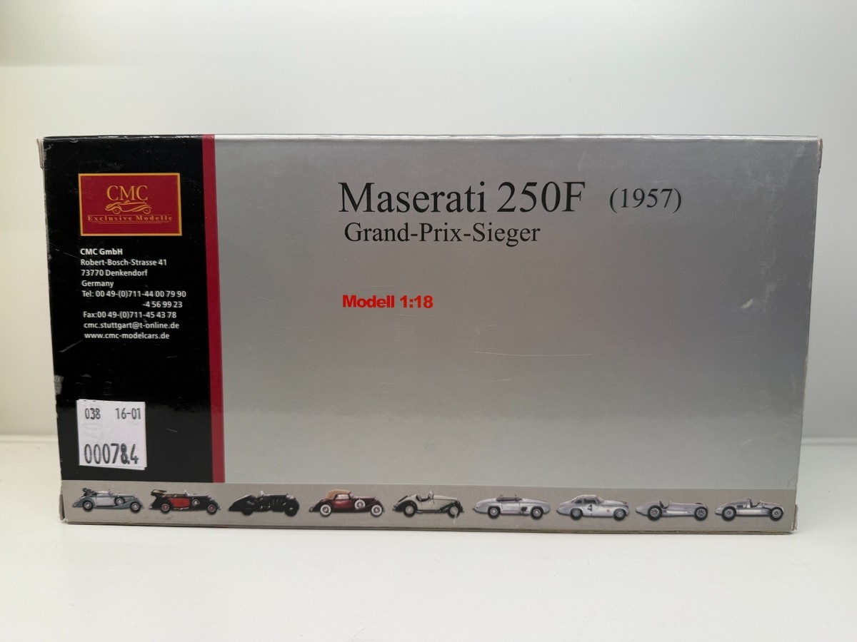 CMC 1:18 Maserati 250F 1957 Grand Prix Sieger Fangio World 