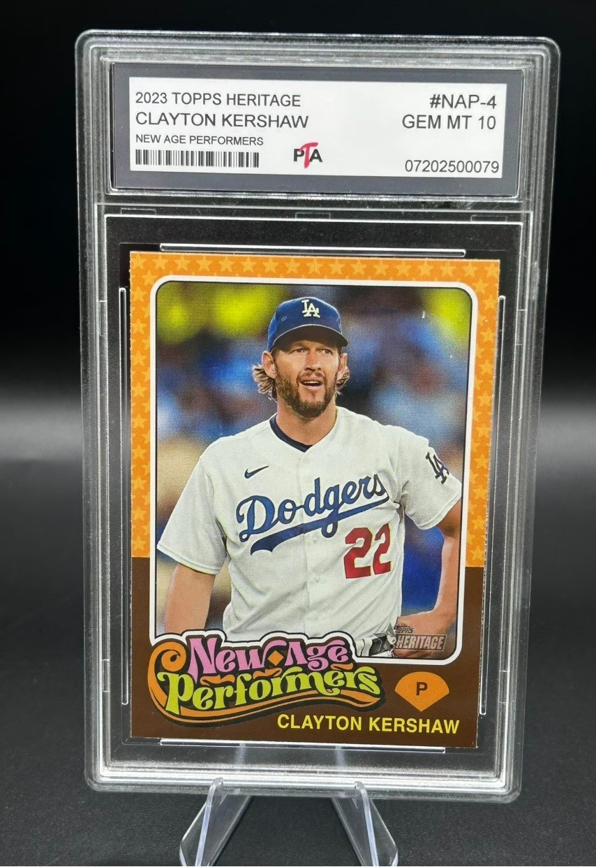 2023 Topps Heritage Clayton Kershaw New Age Performers Dodgers GEM MINT PTA 10🔥