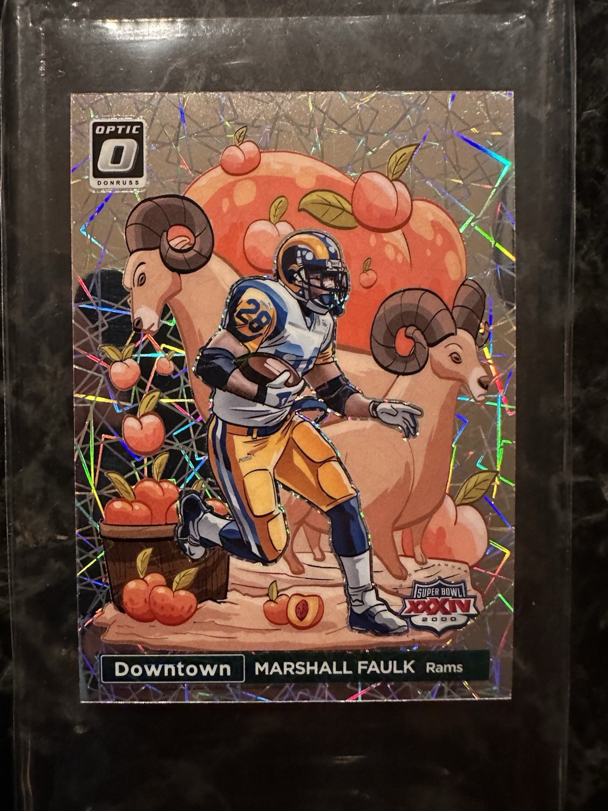 MARSHALL FAULK 2023 PANINI DONRUSS OPTIC #SBD-MF SUPER BOWL DOWNTOWN PRIZM SP