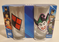 DC COMICS AUCHON SUPERHERO JUICE GLASS SET/2 ...