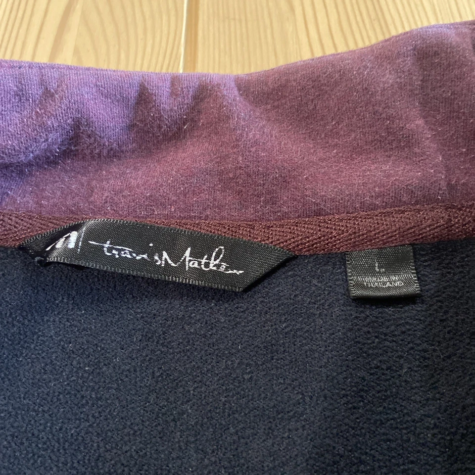 Suéter polar Travis Matthew Cloud con cremallera de cuarto para hombre grande vino golf Foto 3 de 4