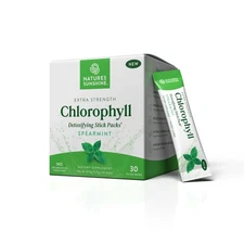 Chlorophyll Herbal Supplement Stick Packs 238 Ounce Daily Detox Immune Support