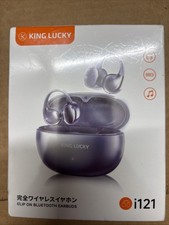 King Lucky Next-gen Clip on Earbuds Open Ear Wireless Bluetooth 6.0 Headphones
