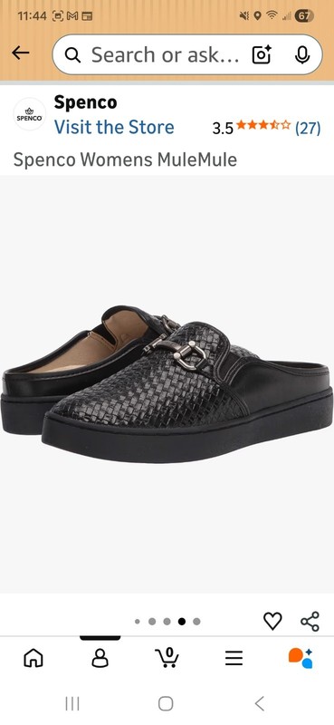Spenco Durham Slide SP1038BLK Womens Black Synthetic Mules Slippers Shoes