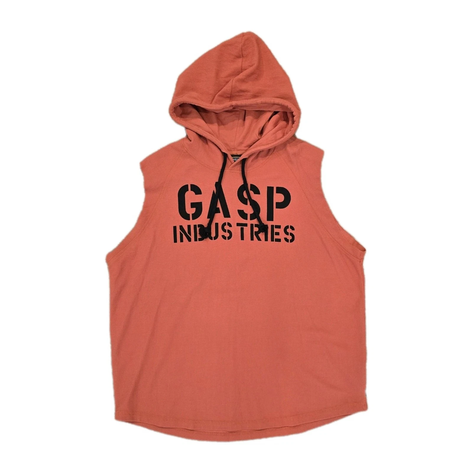 Gasp Thermal SL Workout Hoodie Mens Size Large Rugged Sleeveless Pullover Orange
Opens in a new wind