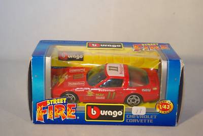 BBURAGO 4192 CHEVROLET CORVETTE BUDWEISER 11 MINT BOXED