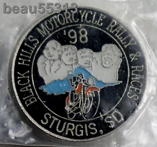 STURGIS JACKPINE GYPSY SOUTH DAKOTA 1998 BLACK HILLS MOTORCYCLE RALLY RACES PIN