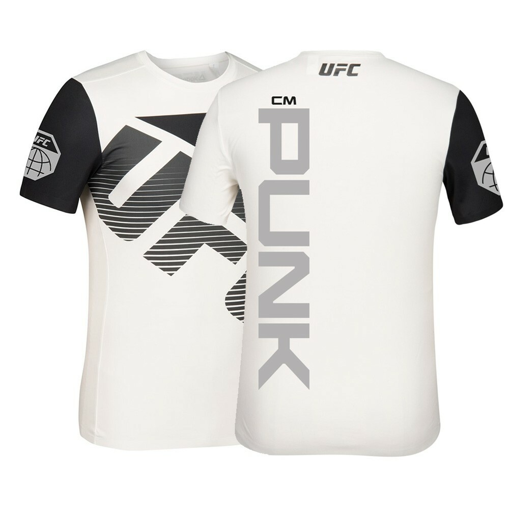 CM Punk Reebok UFC Men's White Fight Kit Walkout Jersey