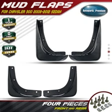 4PCS Splash Guards Mud Flaps for Chrysler 300 2005 2006 2007 2008 2009 2010