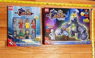NEW 2 pk Castle Quest   Cave Troll + 8 Collectible Figures