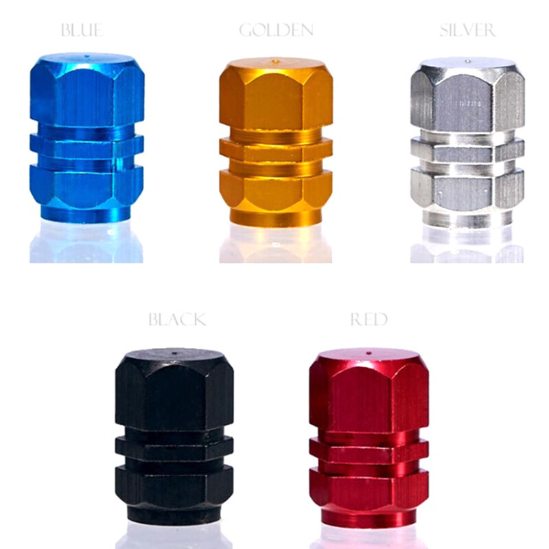 4pc Car Wheel plugs Tire Valve Caps Auto Tire dust cap Aluminum Dust