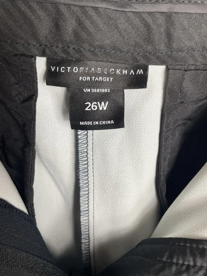 Victoria Beckham Black Calla Lily Wide Leg Pants Size 26 Womens *** Read The Des - Image 4 of 4