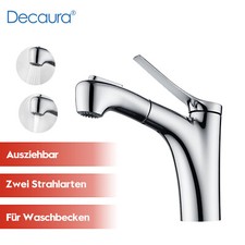 Decaura Wasserhahn Bad mit ausziehbar Brause ...