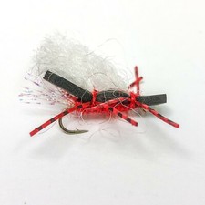 Four (4) Flies - UV2 Chubby Chernobyl Ant - Red/Black