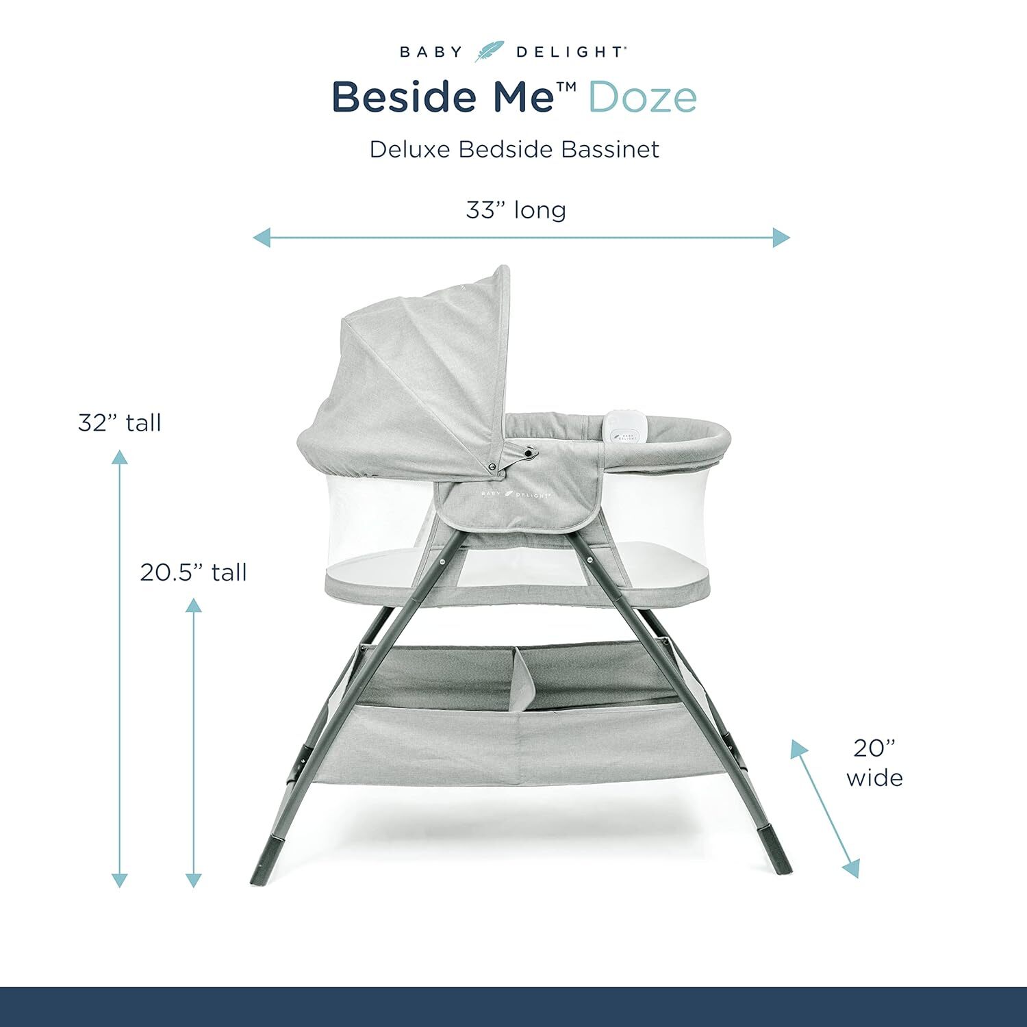 Bedside Sleeper Beside Me Doze Deluxe Baby Foldable Removeable