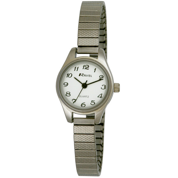 Ladies Cocktail Expanding Watch by Ravel R0207.02.2 Silver Tone