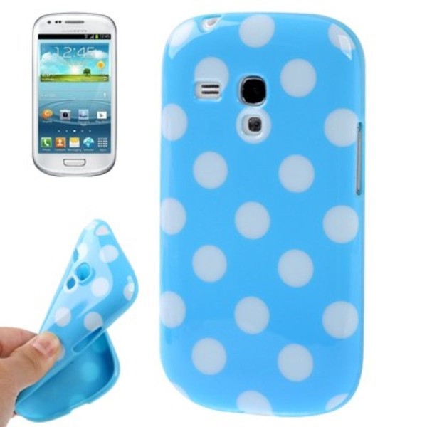 SchutzhüLle FüR Handy Samsung Galaxy S3 Mini I8190 / I8195 / I8200 Hellblau/Weiß-image