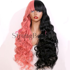 black drag wig