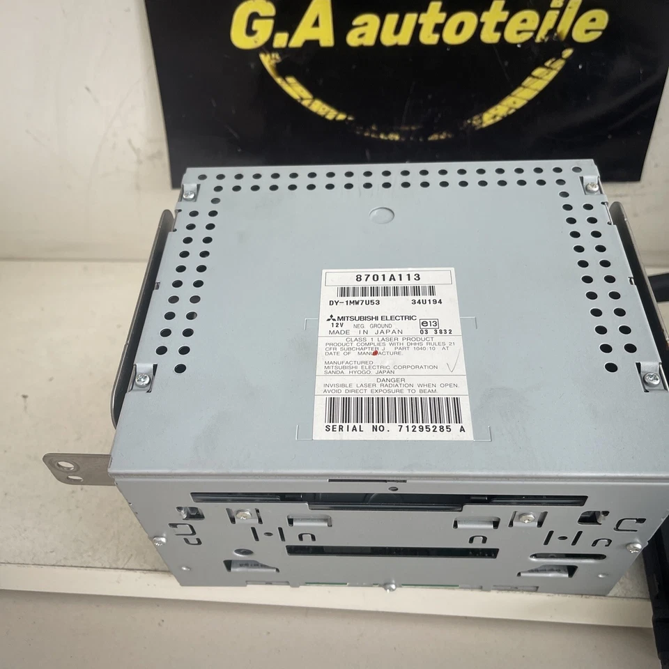 Mitsubishi Pajero V90 Bj.07-10 System Radio Audio CD DY-1MW7U53 34U194 8701A113 - Bild 2 von 4