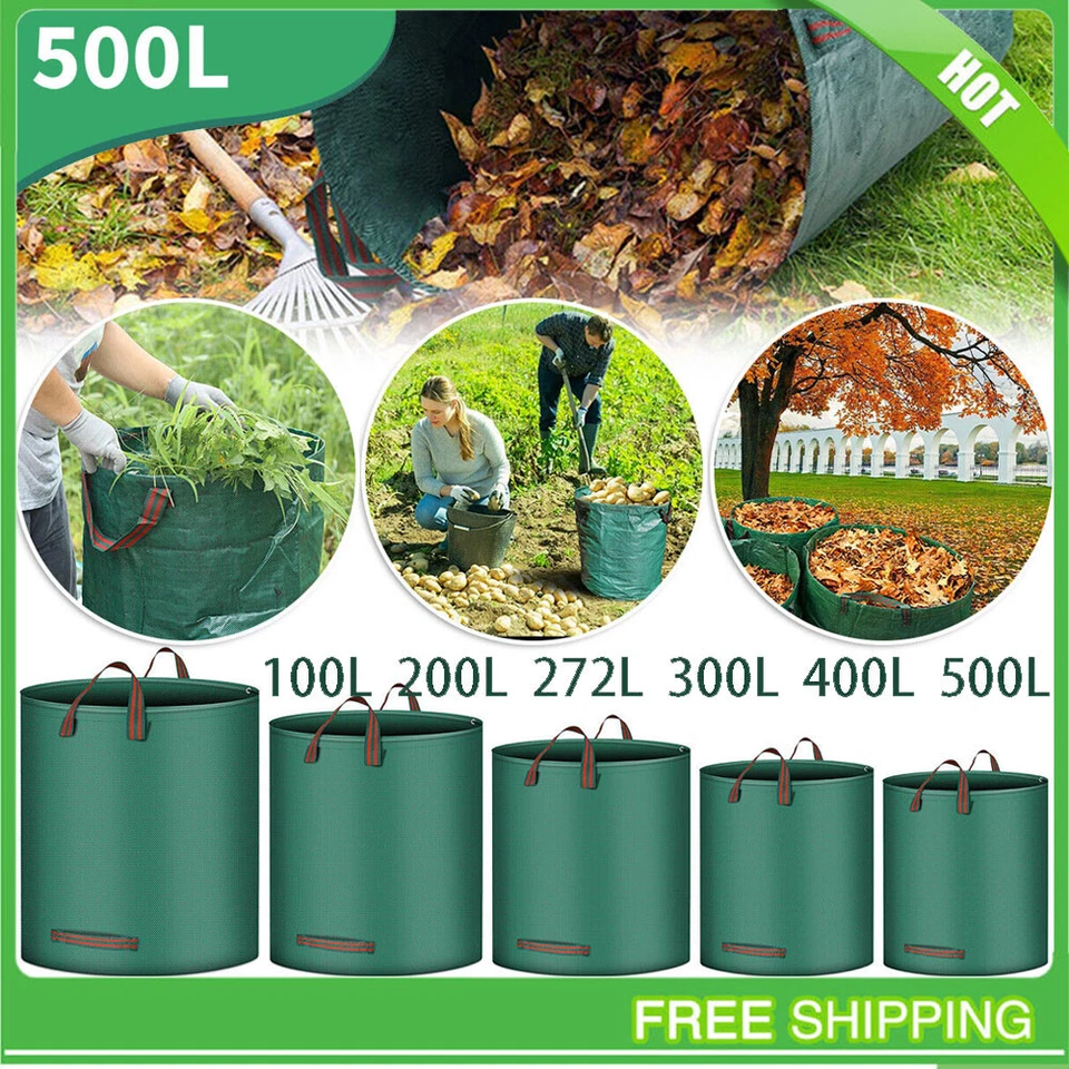 300L LITER GARTENSACK LAUBSACK RASENSACK GARTENABFALLSACK GARTENTASCHE 67*84CM L - Bild 4 von 4