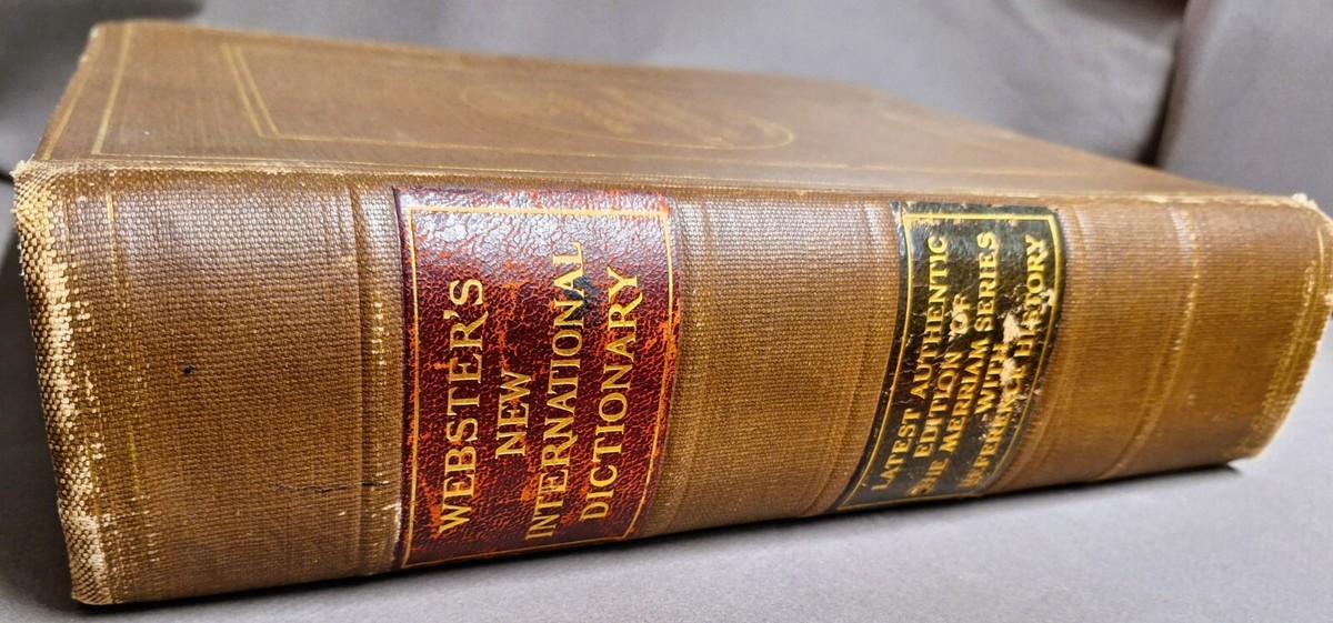 Webster's International　Dictionary VTG 1930 Webster's New International Dictionary India Paper