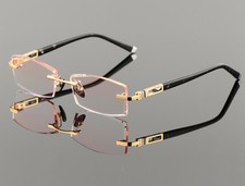 Luxury Pure Titanium Men Eyeglass Frames Rimless Glasses Eyeglasses 55-17-140