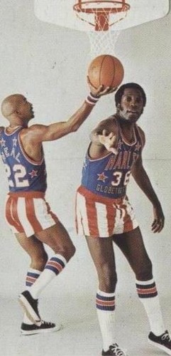 Vintage Large FUBU Harlem Globetrotters 36 Meadowlark Platinum
