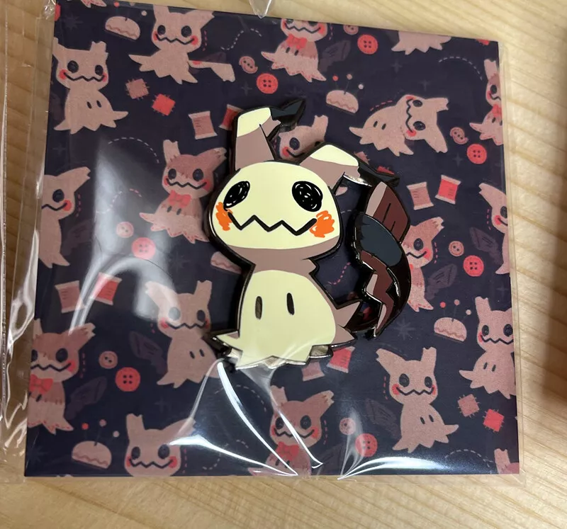 Mimikyu Iron on Patch Shiny Metallic Embroidered. Pokemon 