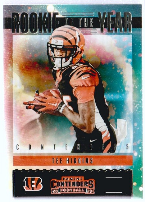 2020 Panini Contenders Rookie of the Year Contenders #4 Tee Higgins