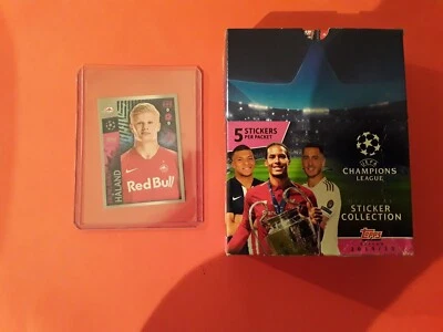ERLING HALAND ROOKIE FOOTBALL NORWAY BOX TOPPS 2019 2020 + 1 STICKER HAALAND - Photo 1/4