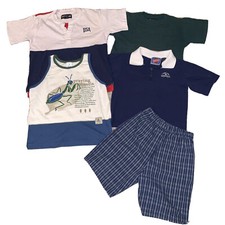 80s/90s Lot Of 5 Boys Vintage Kids Clothes Shirts Shorts Outfit Size 7