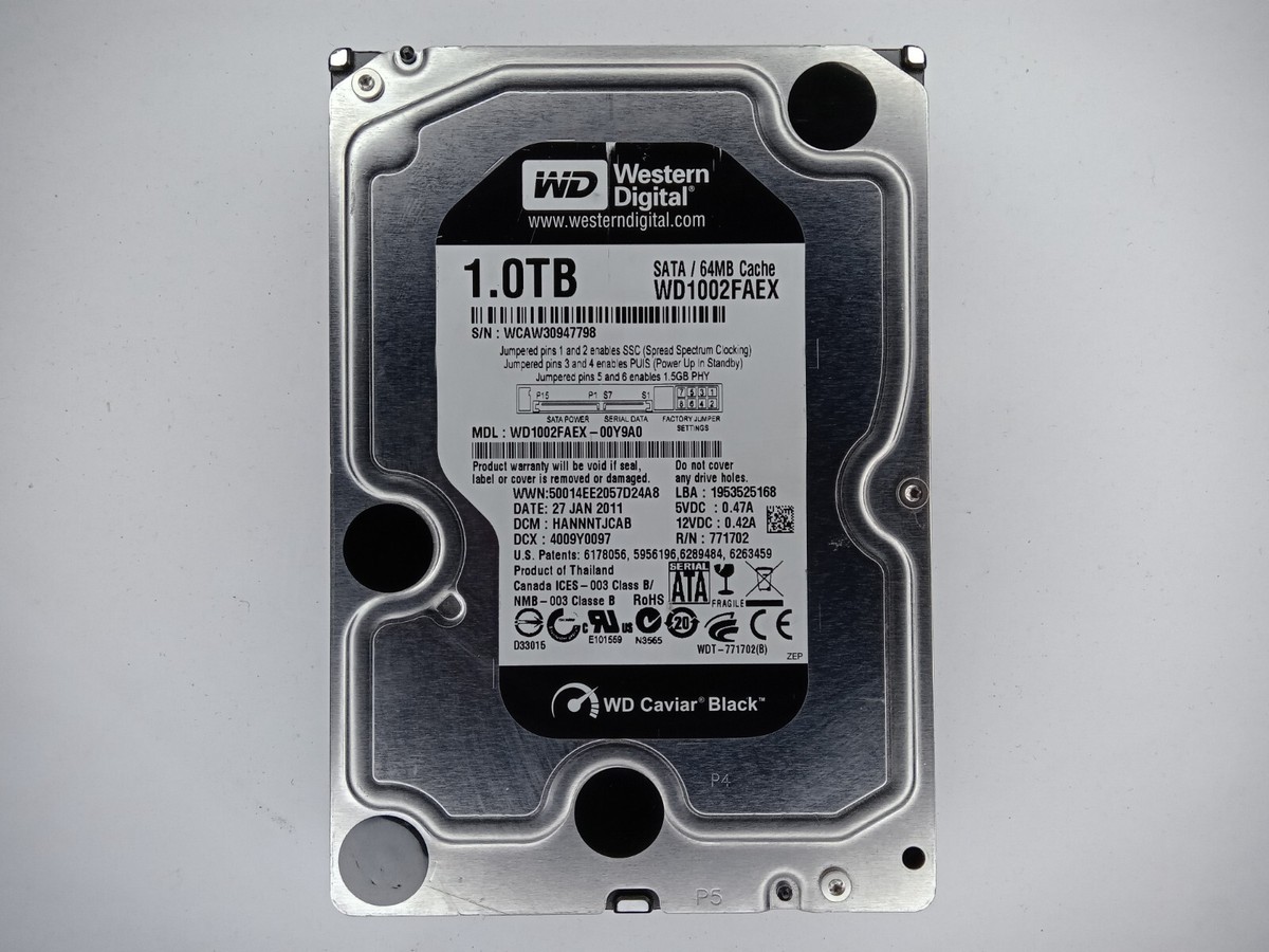 Western Digital WD Caviar Black WD1002FAEX-00Y9A0 1TB Desktop - Main Image
