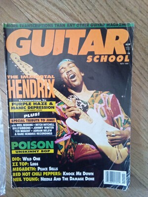 Guitar School 1990 The Immoral Hendrix + Tribute,dio,megadeth,Chili Peppers+more