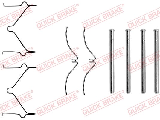 Quick Brake 109-1124 ZubehöRset, Scheibenbremsbelag FüR Mazda-image