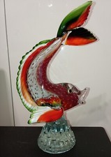 Vetri Di Murano Enorme Scultura Pesce