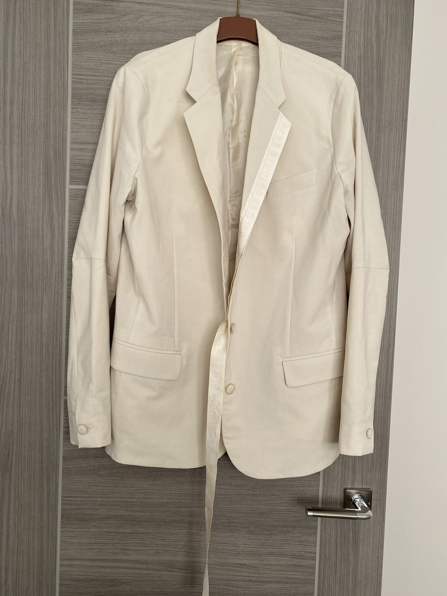 Acne Studios trendy Jinx Oversized Blazer light jacket in cream 38 M L uk 12