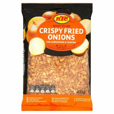 KTC Crispy Fried Onions - Big 3-Pack (400g Each) | Perfect Topping For Salads, Soups & Biryani