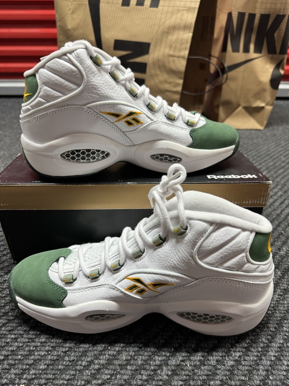 PACKER SHOES REEBOK QUESTION MID V53579 SZ 10.5 FOR PLAYER USE ONLY ...