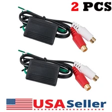 Speaker to 2 RCA Line Output Converter IN/OUT High/Low for Car Audio G7V9 2PCS