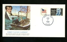 Commemorative Cover Epic Events History Robert Fulton's "Clermont" Albany NY