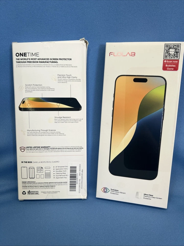 2 Pack (4 Screens) NanoArmour 6 Tempered Glass Protector For iPhone 16 Pro Max - Image 2 of 4