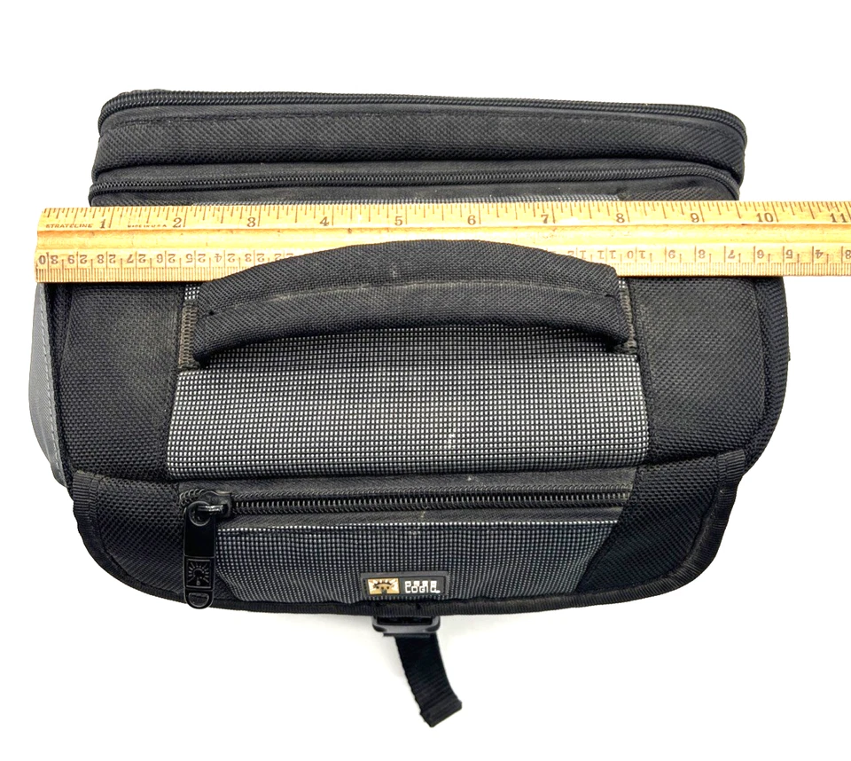 VTG Case Logic Padded Camera Bag Black/Gray Shoulder Strap 4-Pockets 10x7x7" VGC - Image 4 of 4