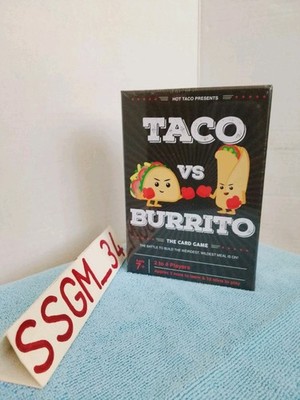 Taco vs Burrito Card Game Build Weirdest Wildest Meal 2-4 Players NEW SEALED